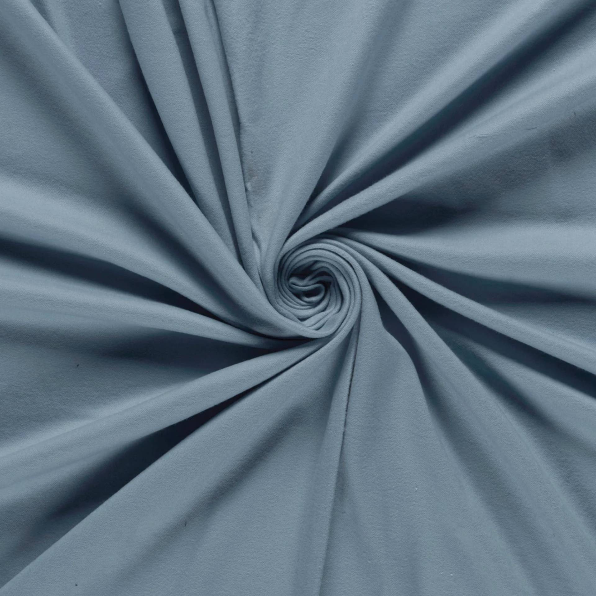 Flanell Piqué Jersey, hellblau von Stoffe Hemmers