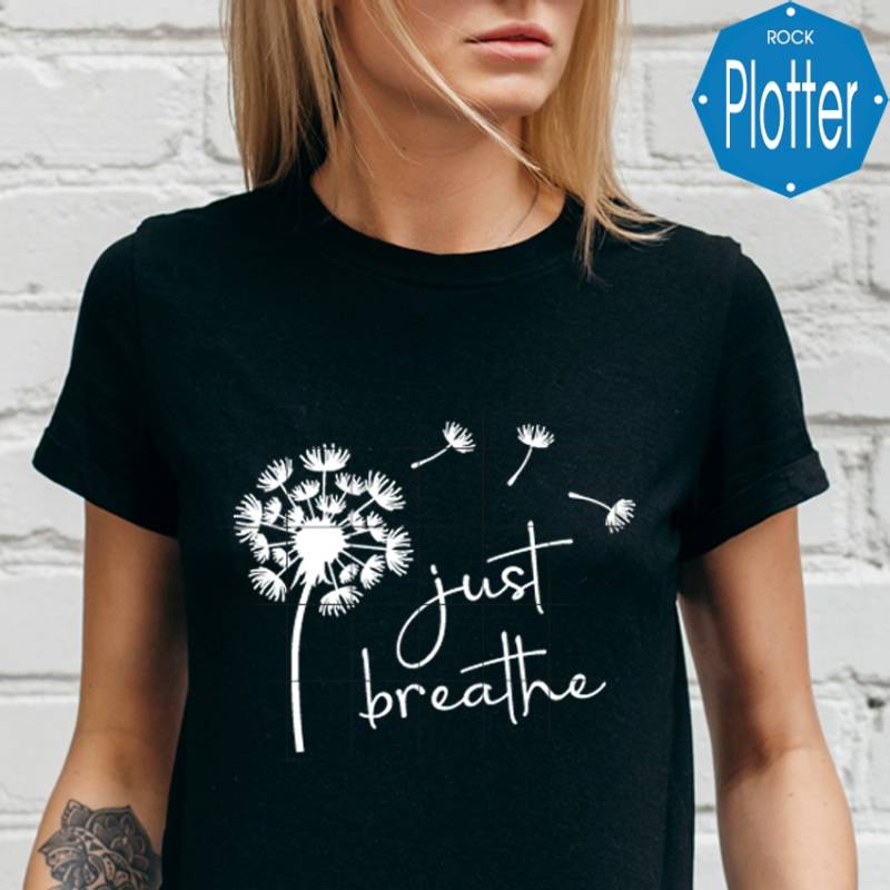 Plotterdatei Rock Queen Just breathe Pusteblume von Stoffe Hemmers