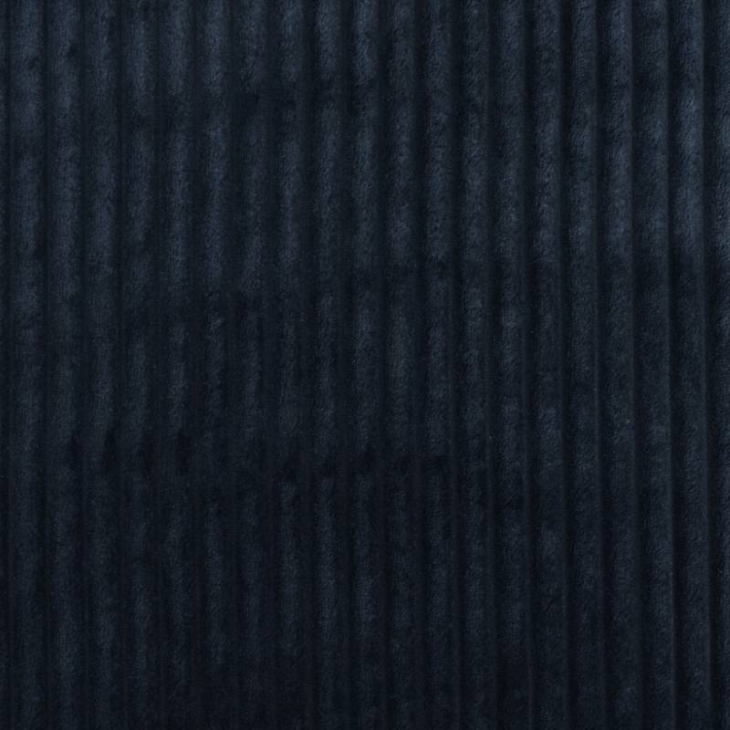 Plüschstoff Stripy, dunkelblau von Stoffe Hemmers