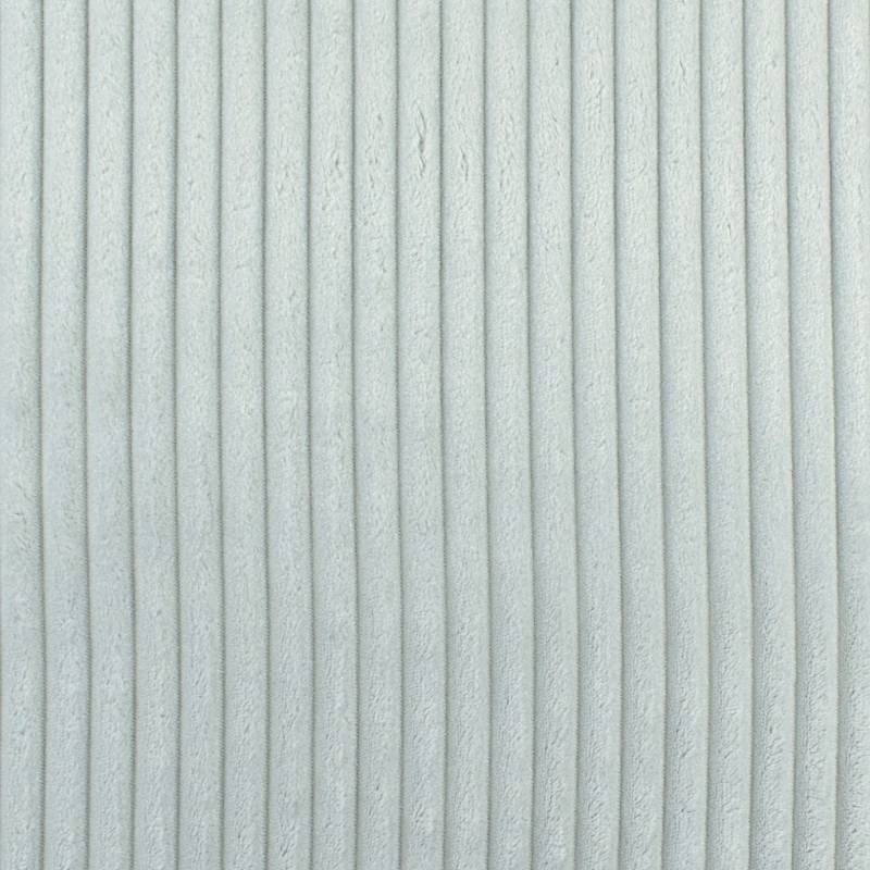 Plüschstoff Stripy, silbergrau von Stoffe Hemmers