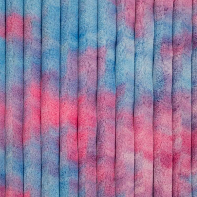Plüschstoff Stripy Rainbow, lila Plüschstoff Stripy Rainbow, lila von Stoffe Hemmers