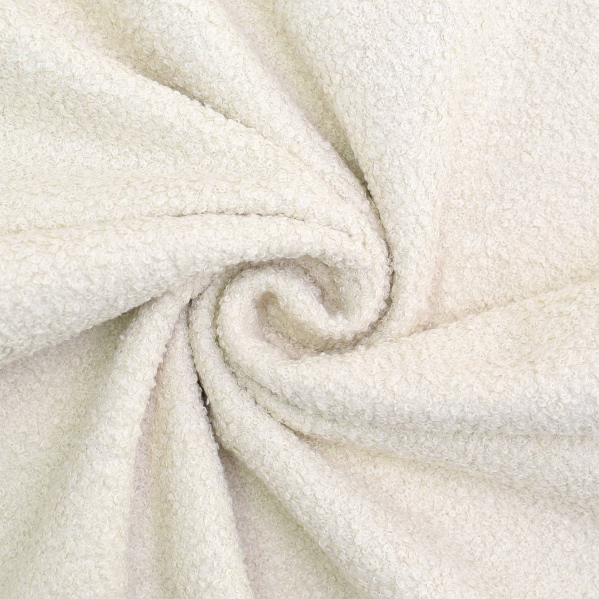 Polsterstoff Bouclé, creme von Stoffe Hemmers