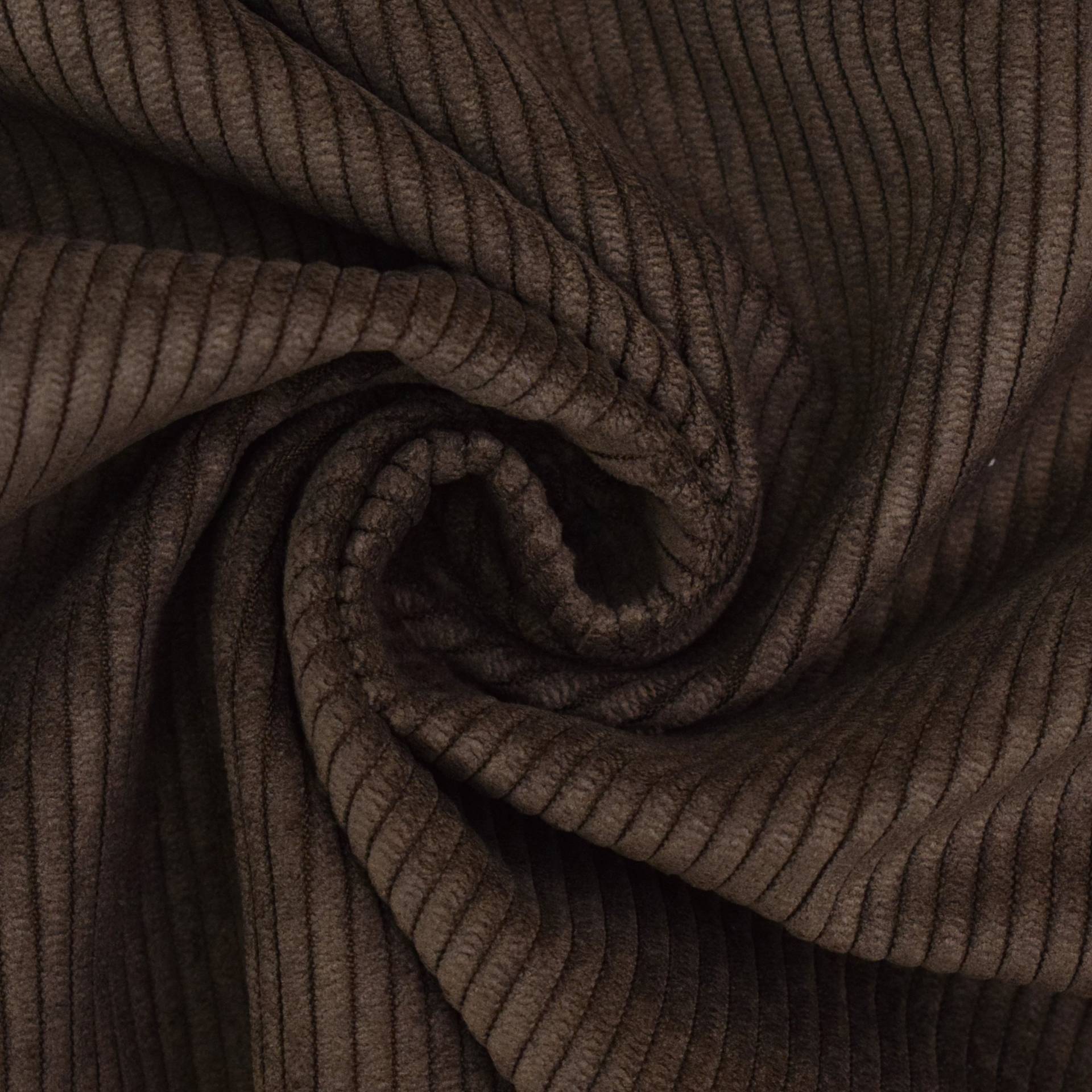 Polsterstoff Cord Fjord, braun von Stoffe Hemmers