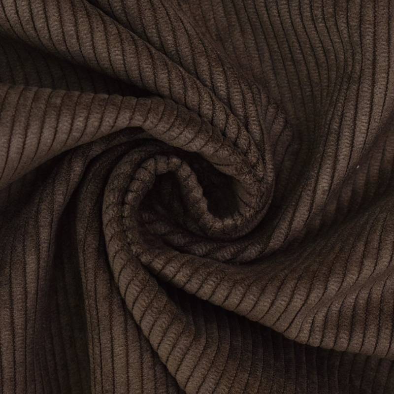 Polsterstoff Cord Fjord, braun von Stoffe Hemmers