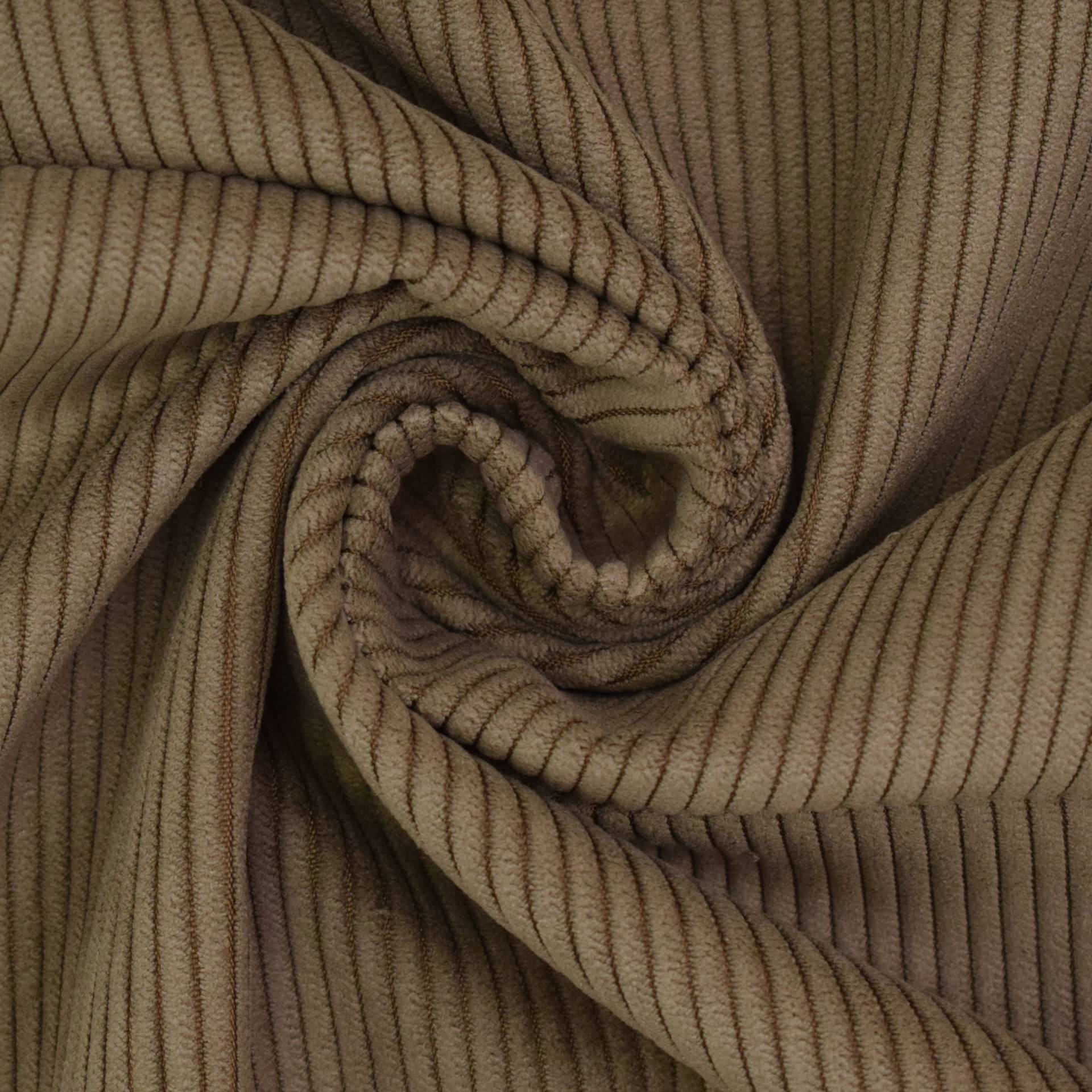 Polsterstoff Cord Fjord, hellbraun von Stoffe Hemmers