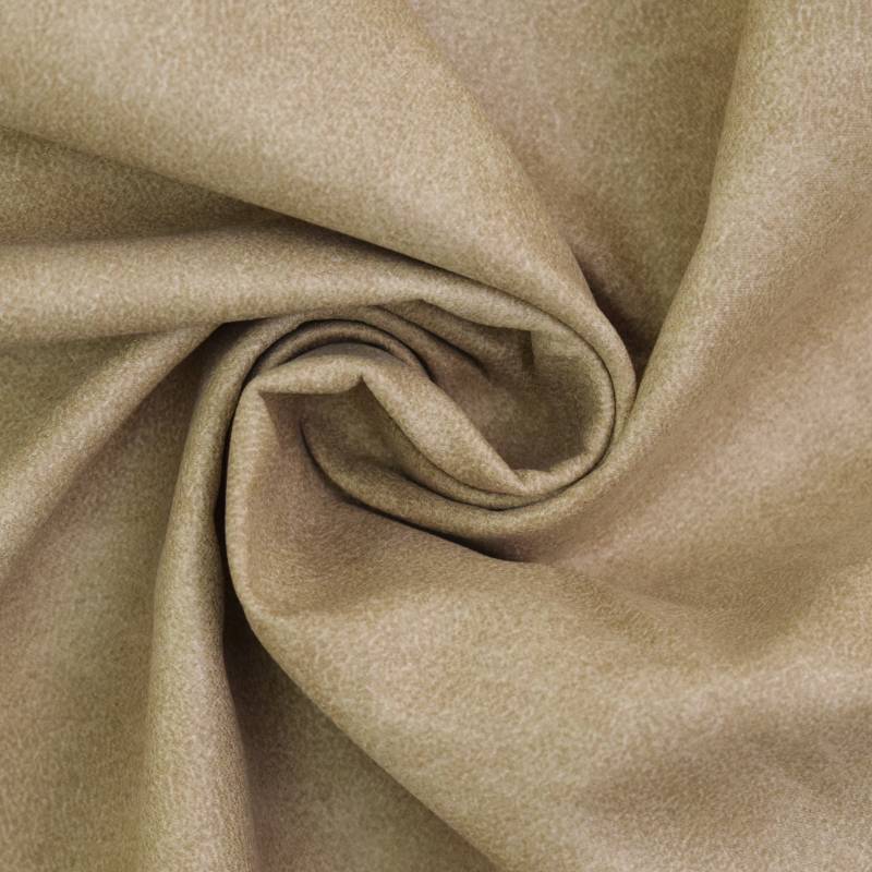 Polsterstoff Lederoptik Yuma, beige von Stoffe Hemmers