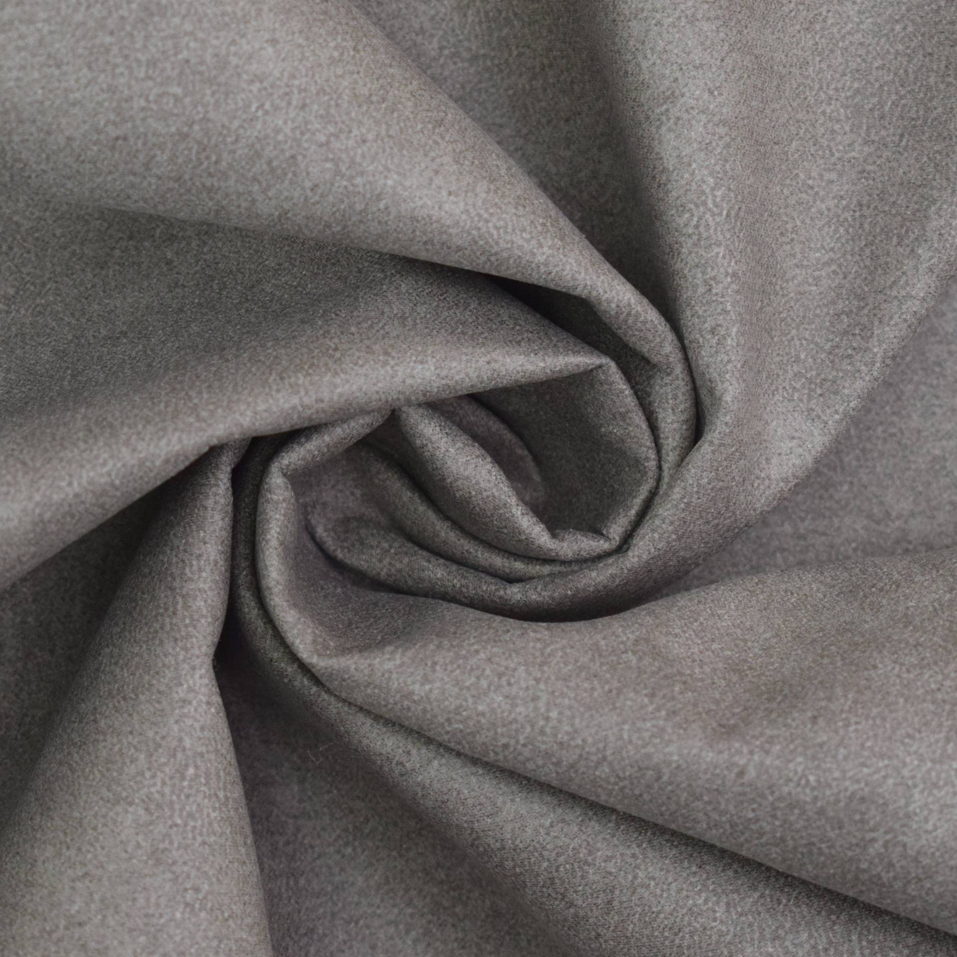 Polsterstoff Lederoptik Yuma, helltaupe von Stoffe Hemmers