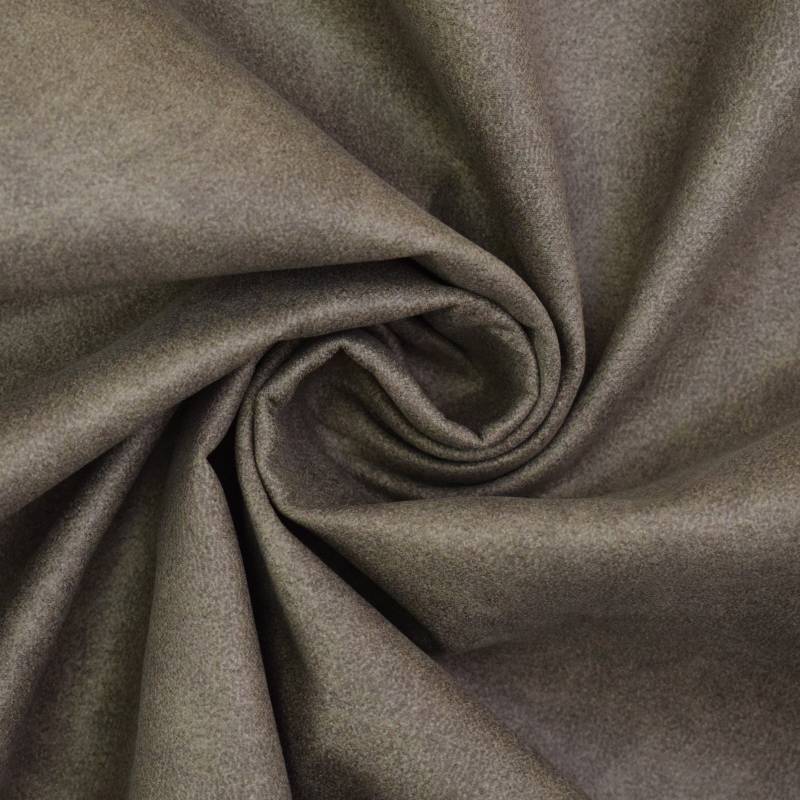 Polsterstoff Lederoptik Yuma, taupe von Stoffe Hemmers