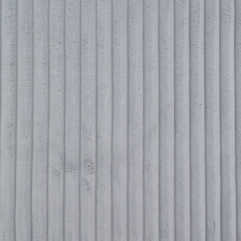 Polsterstoff Plush Stripes, hellgrau von Stoffe Hemmers