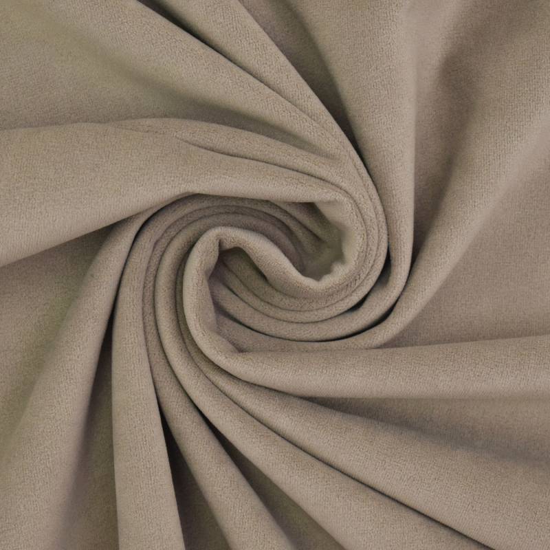 Polsterstoff Samt Mavel, taupe von Stoffe Hemmers