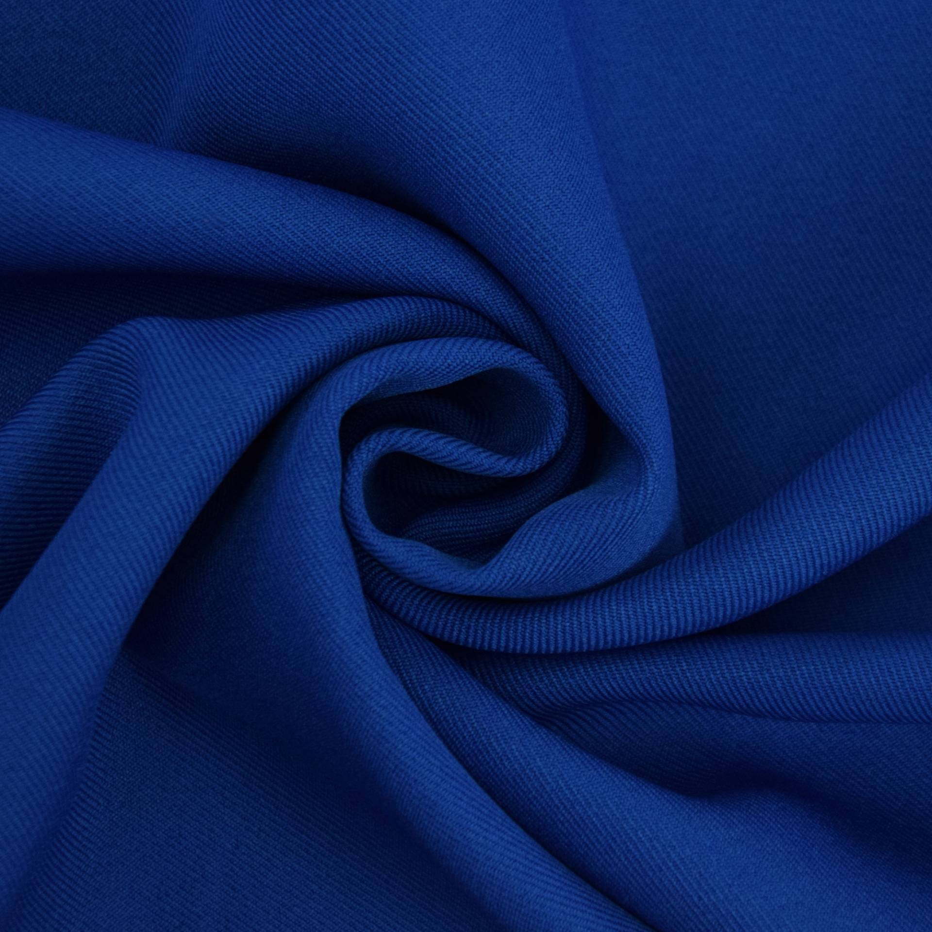 Polyester-Gabardine, royalblau von Stoffe Hemmers