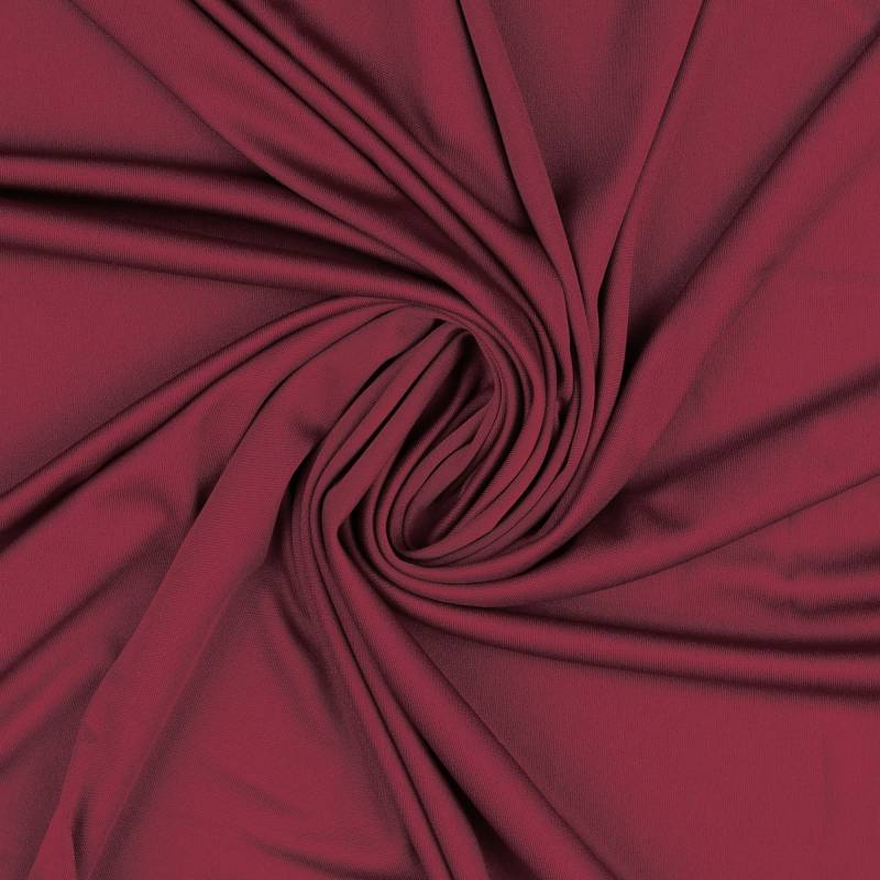 Polyesterjersey, bordeaux von Stoffe Hemmers