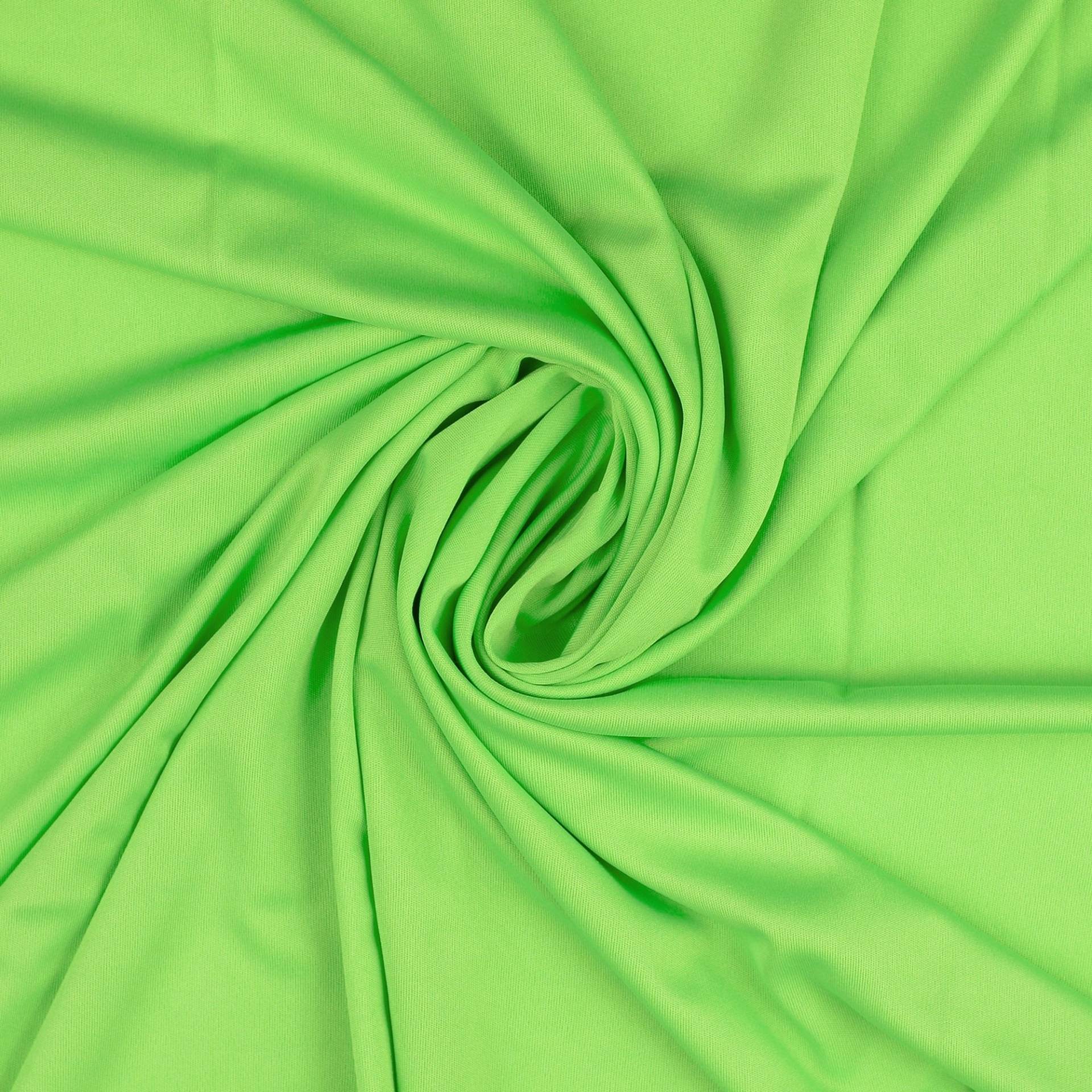 Polyesterjersey, neongrün Polyesterjersey, neongrün von Stoffe Hemmers