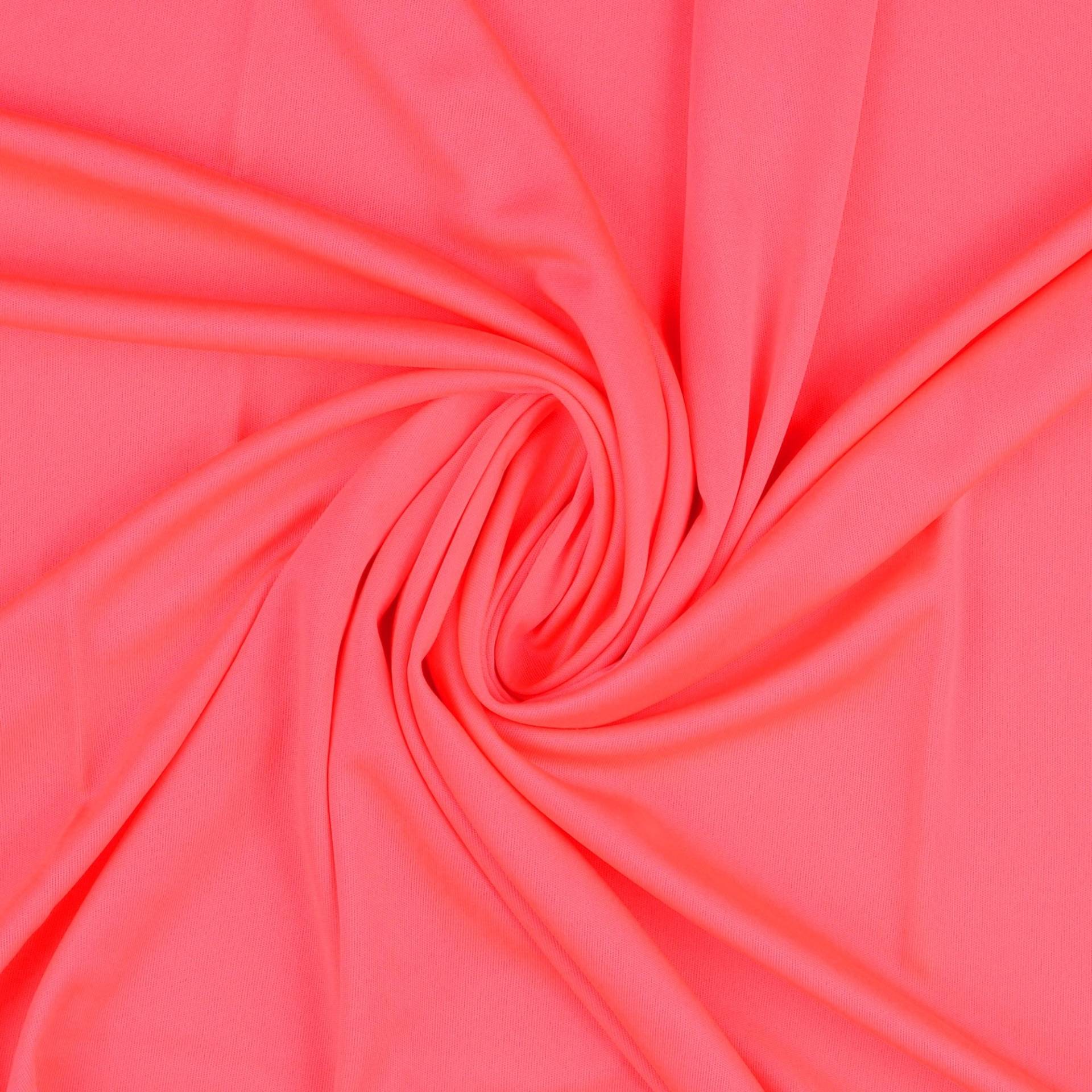 Polyesterjersey, neonpink Polyesterjersey, neonpink von Stoffe Hemmers