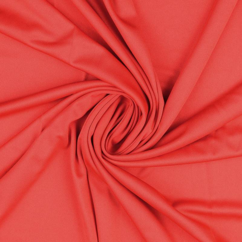 Polyesterjersey, rot von Stoffe Hemmers