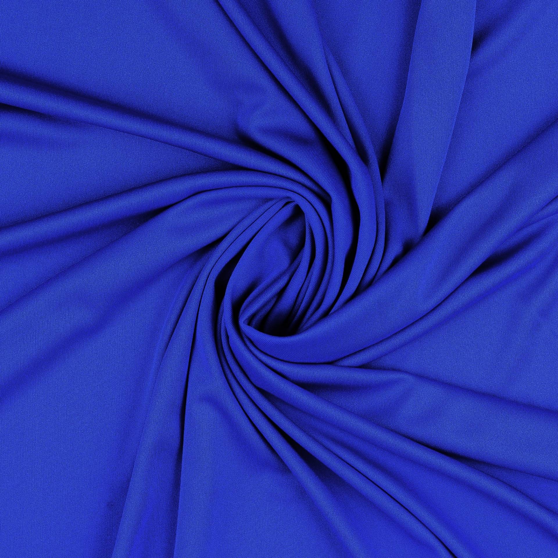 Polyesterjersey, royalblau Polyesterjersey, royalblau von Stoffe Hemmers