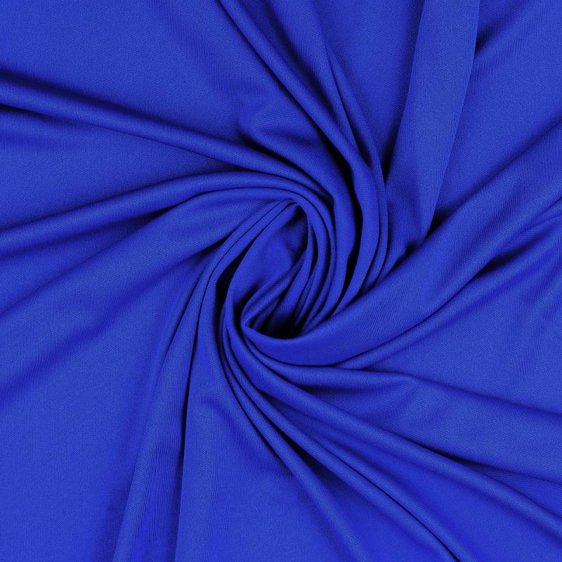 Polyesterjersey, royalblau von Stoffe Hemmers