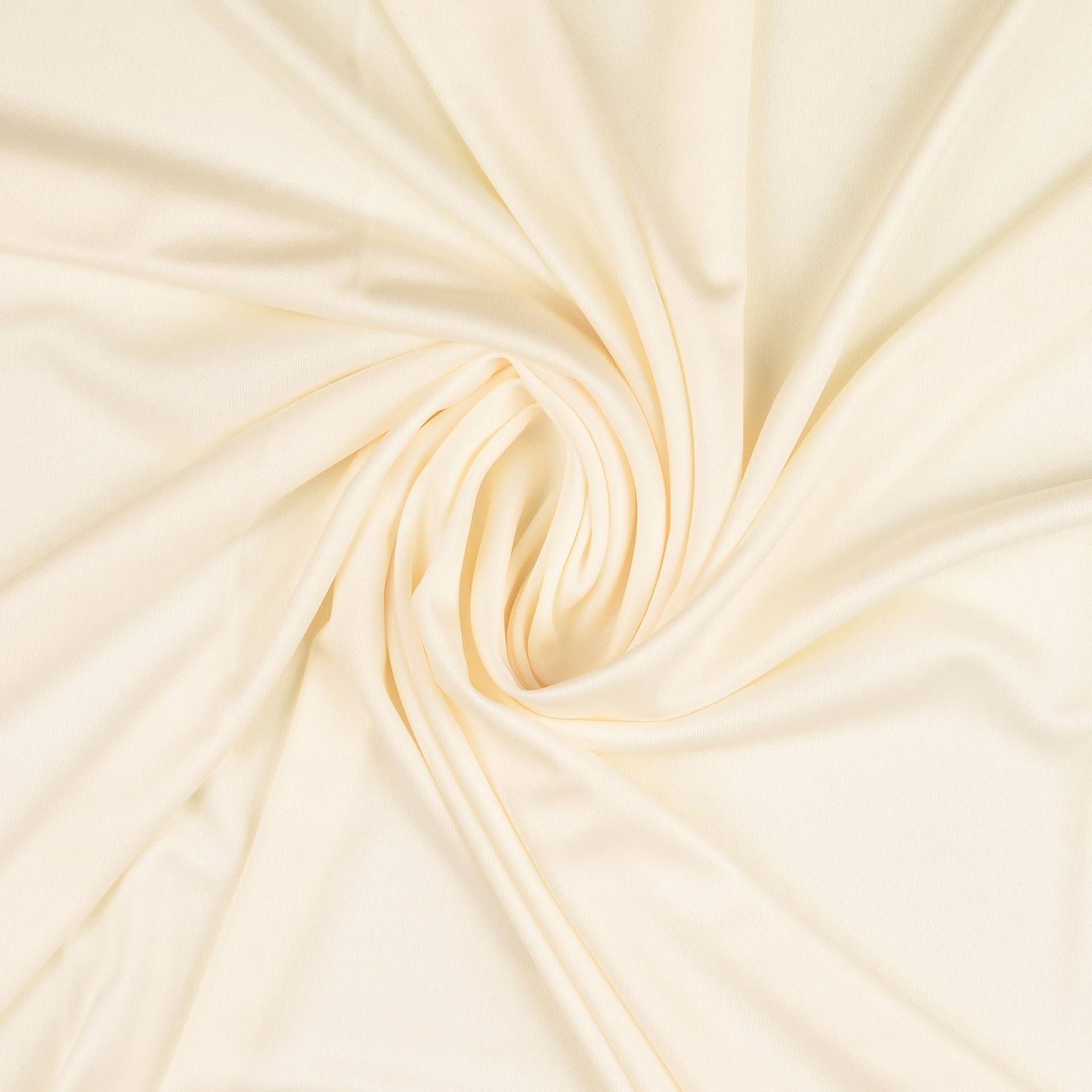 Polyesterjersey, wollweiß von Stoffe Hemmers