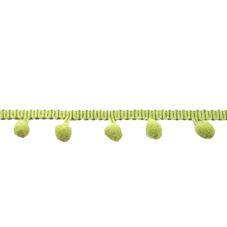 Pomponborte mittelgroß, apfelgrün 20 mm von Stoffe Hemmers