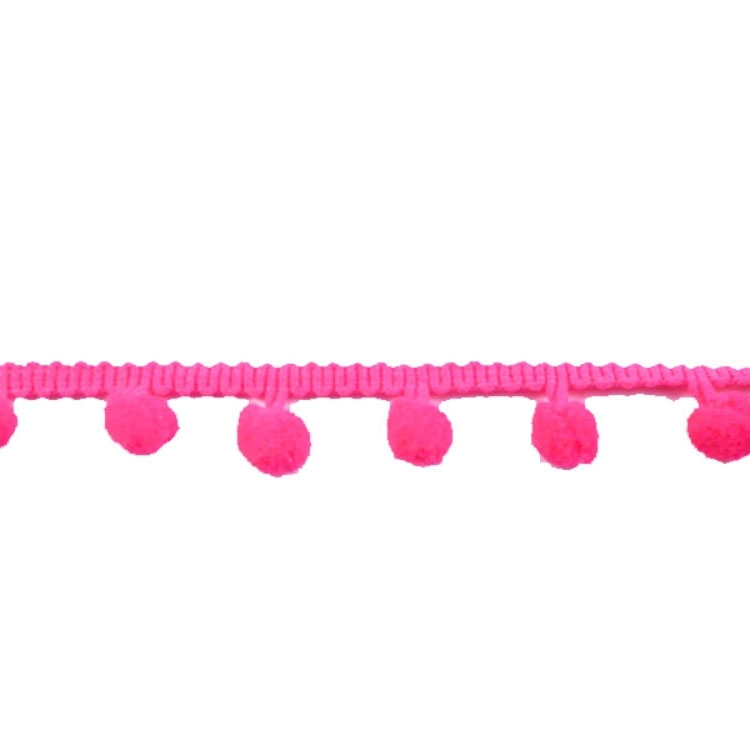 Pomponborte mittelgroß, pink 20 mm von Stoffe Hemmers