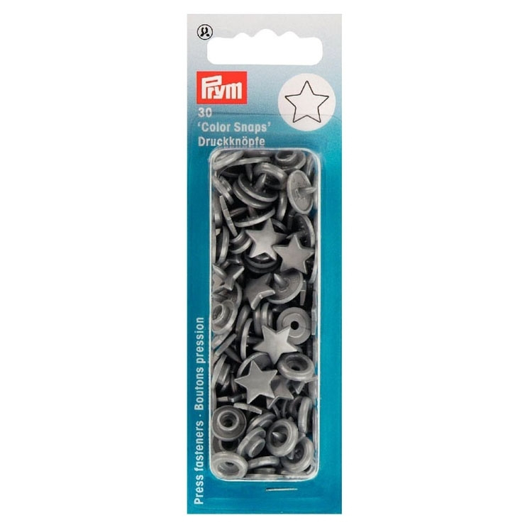 Prym Druckknöpfe Color Snaps Sterne, silbergrau Prym Druckknöpfe Color Snaps Sterne, silbergrau von Stoffe Hemmers