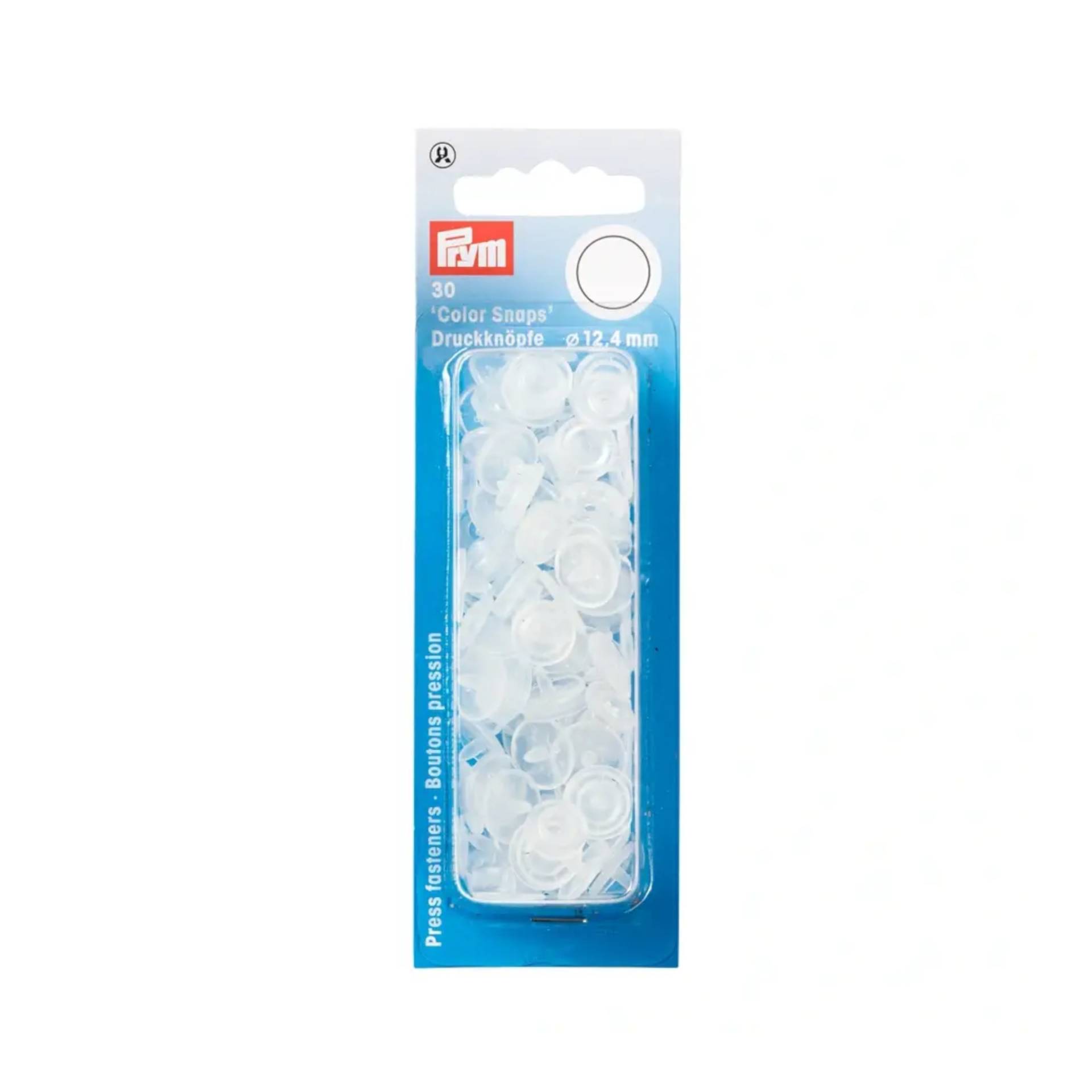 Prym Druckknöpfe Color Snaps rund, transparent glänzend Prym Druckknöpfe Color Snaps rund, transparent glänzend von Stoffe Hemmers