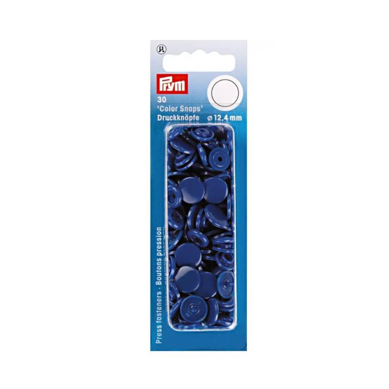 Prym Druckknöpfe Color Snaps rund 12,4 mm, königsblau von Stoffe Hemmers