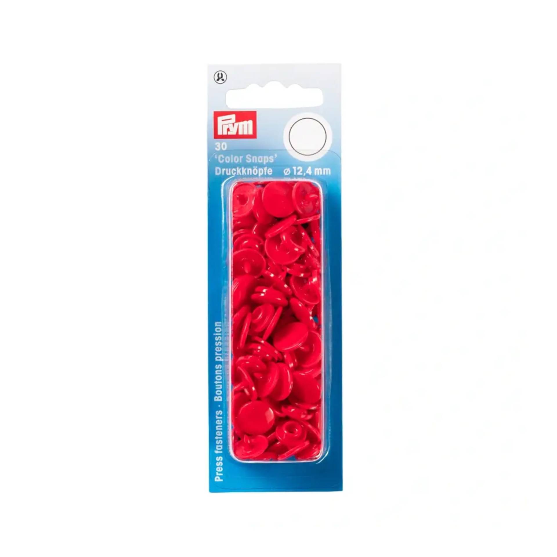 Prym Druckknöpfe Color Snaps rund 12,4 mm, rot von Stoffe Hemmers
