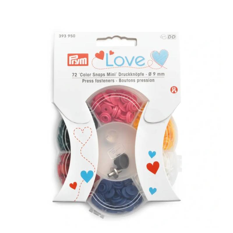 Prym Love Druckknöpfe Color Snaps Mini 9 mm von Stoffe Hemmers