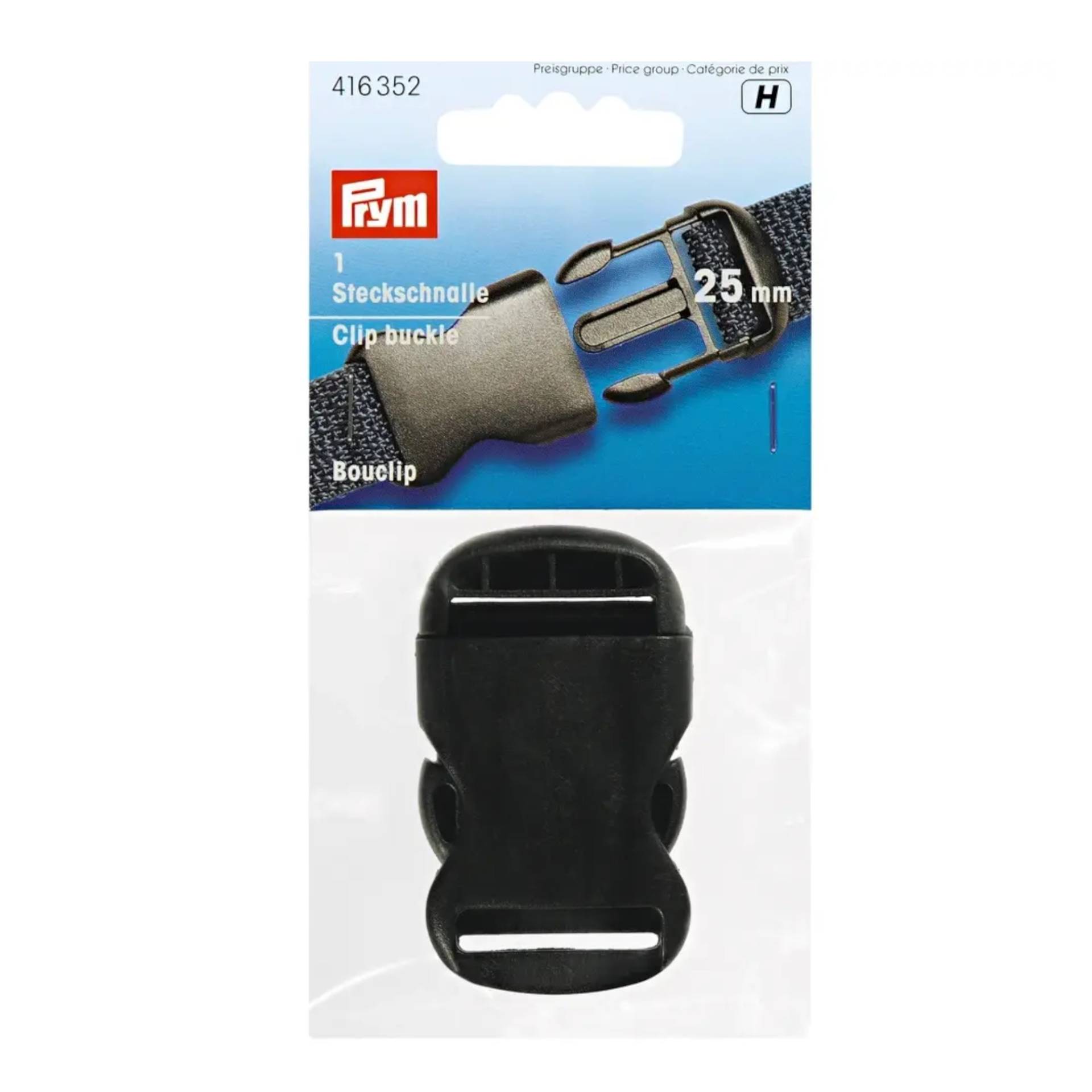 Prym Steckschnalle, 25 mm schwarz von Stoffe Hemmers