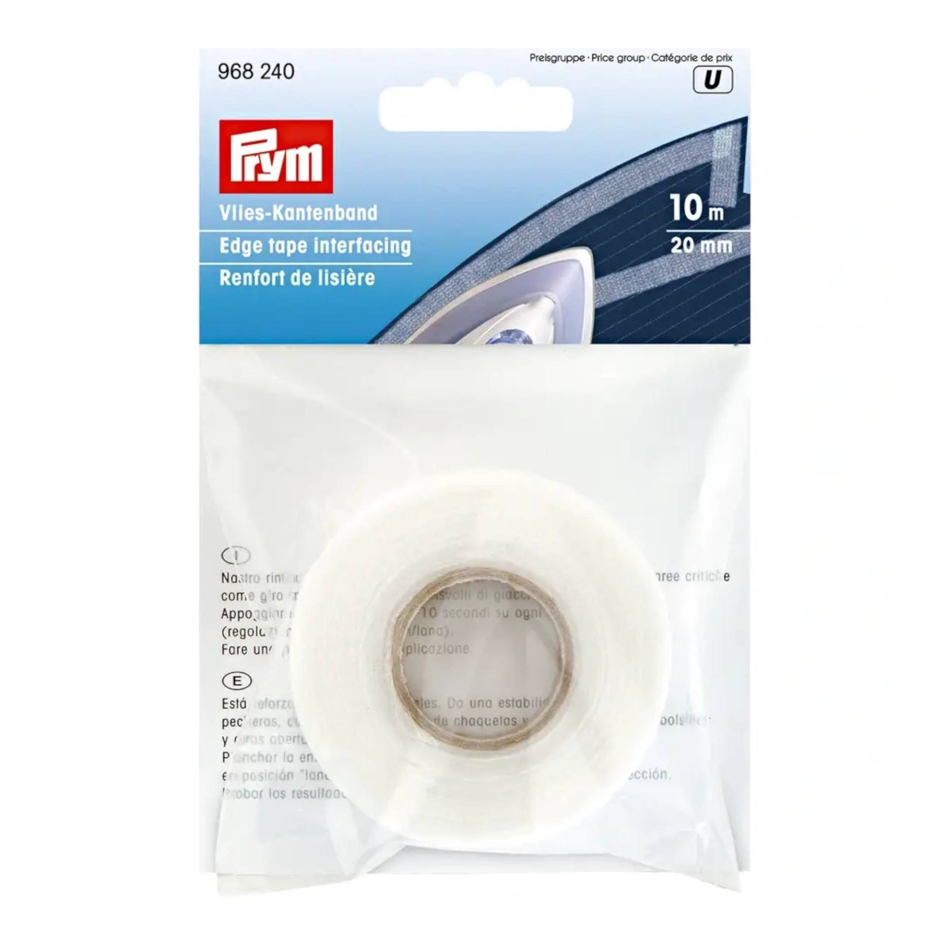 Prym Vlies-Kantenband, 20 mm, weiss Prym Vlies-Kantenband, 20 mm, weiss von Stoffe Hemmers