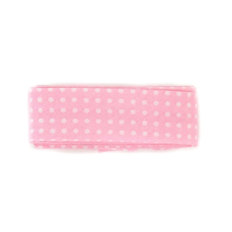 Pünktchen Schrägband, 3 m Stck., rosa Pünktchen Schrägband, 3 m Stck., rosa von Stoffe Hemmers