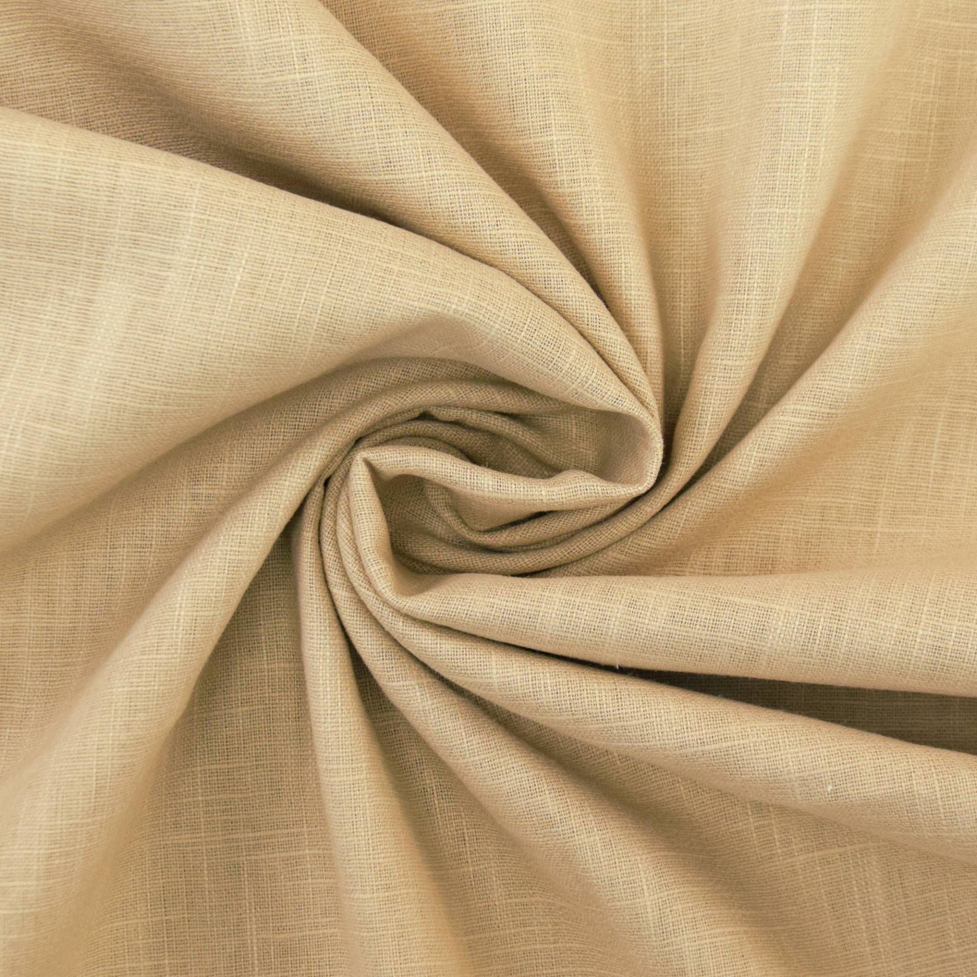 Ramie Stoff uni, beige von Stoffe Hemmers