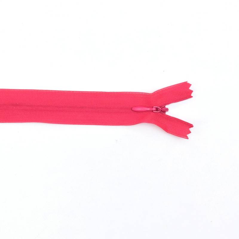 Reißverschluss nahtverdeckt 60 cm, pink von Stoffe Hemmers