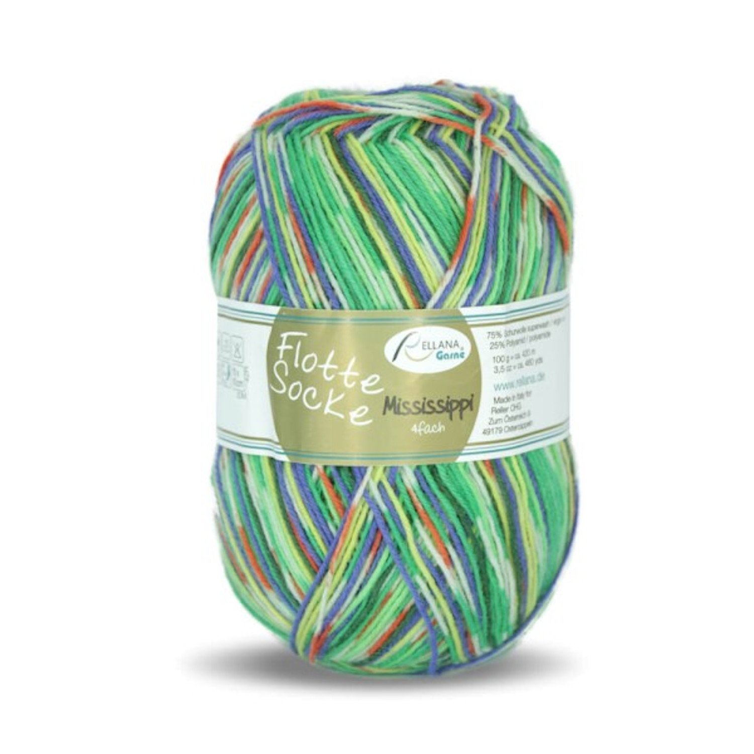 Rellana Flotte Socke 4-fach Mississippi, 1161 Rellana Flotte Socke 4-fach Mississippi, 1161 von Stoffe Hemmers