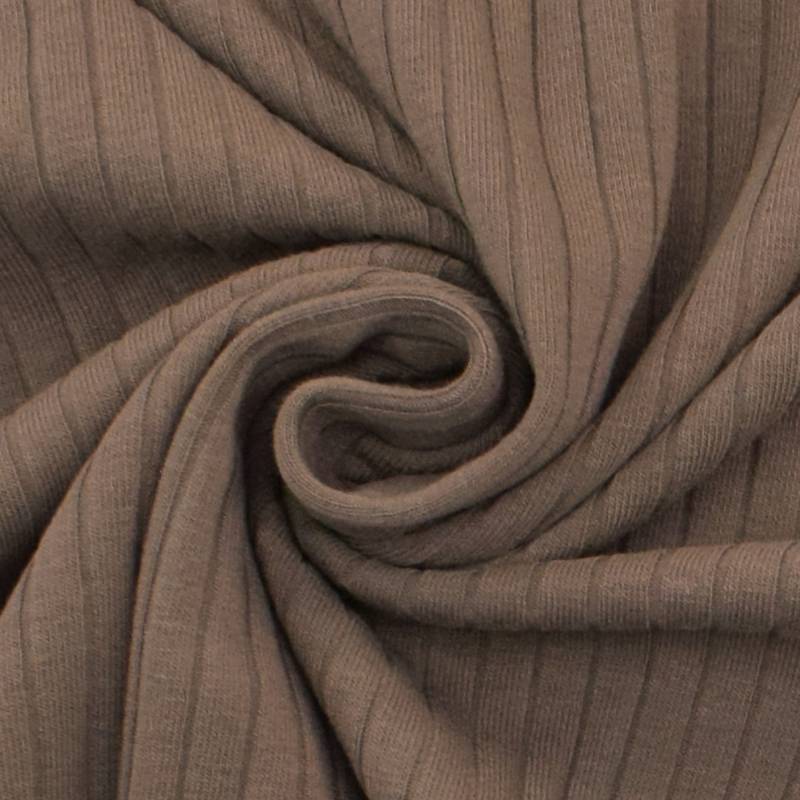 Rippenjersey Emma, braun Rippenjersey Emma, braun von Stoffe Hemmers