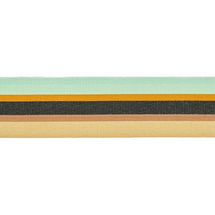 Ripsband Retrostreifen mint 35 mm Ripsband Retrostreifen mint 35 mm von Stoffe Hemmers