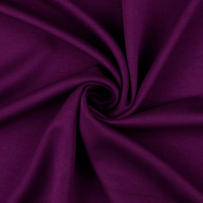Romanit Jersey Paula, pflaume von Stoffe Hemmers