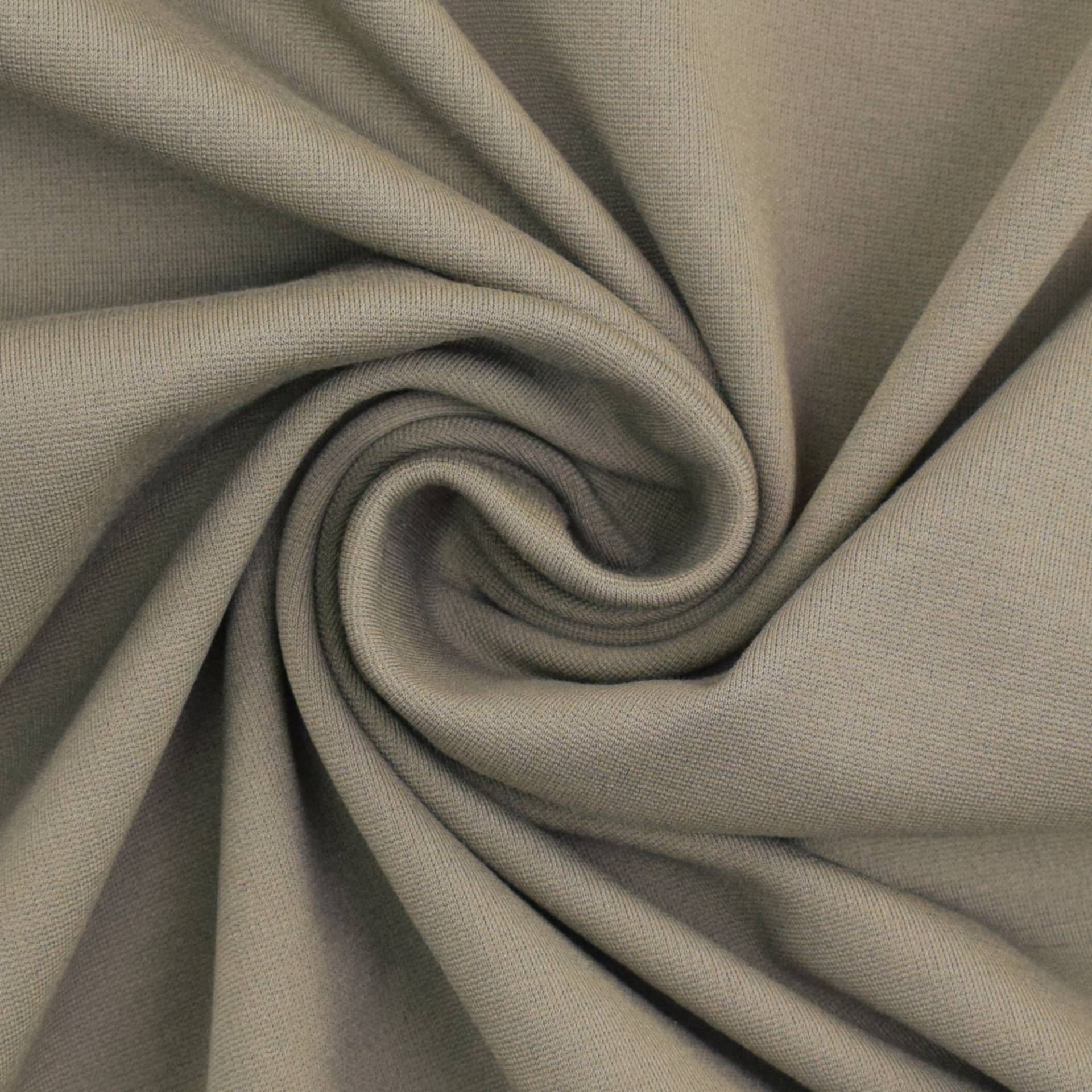 Romanit Jersey graugrün von Stoffe Hemmers