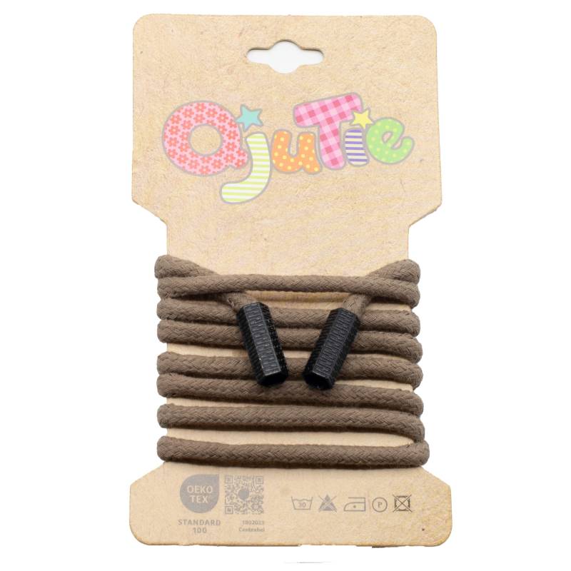 Rundkordel mit Endstücken 5 mm, taupe Rundkordel mit Endstücken 5 mm, taupe von Stoffe Hemmers