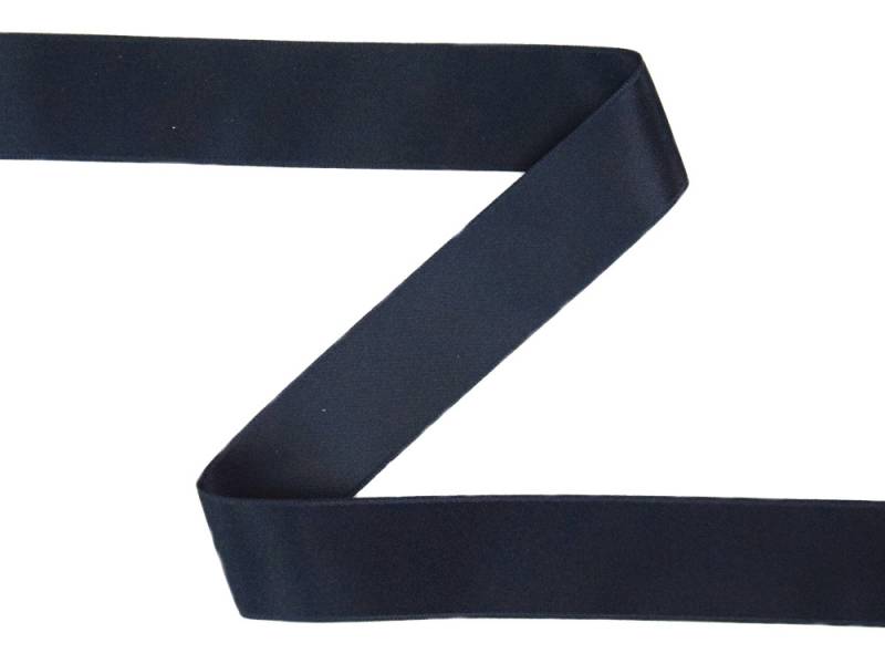 Satinband dark navy (10 mm) von Stoffe Hemmers