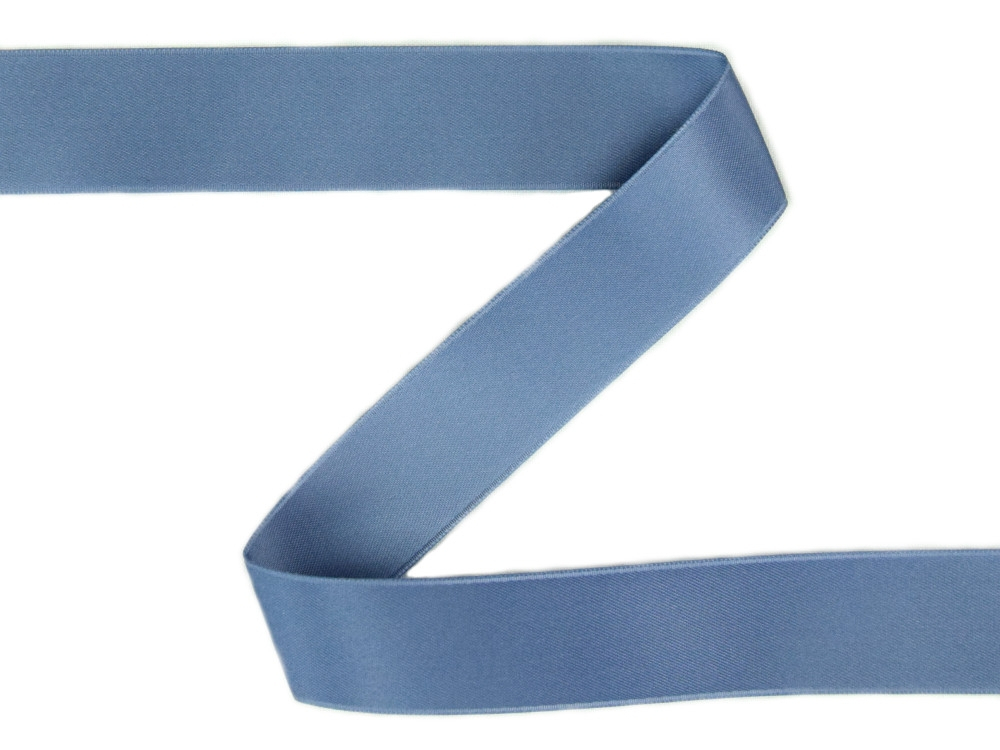 Satinband graublau (25 mm) von Stoffe Hemmers