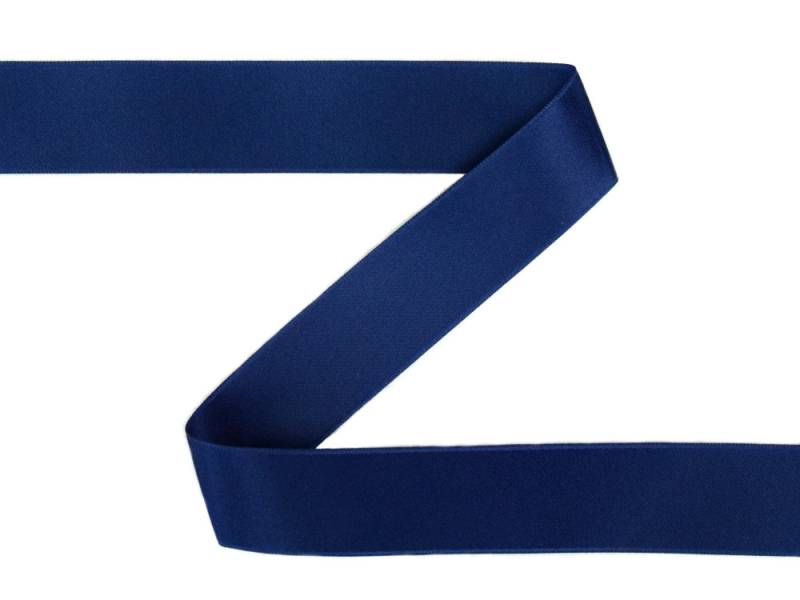 Satinband navy (10 mm) von Stoffe Hemmers