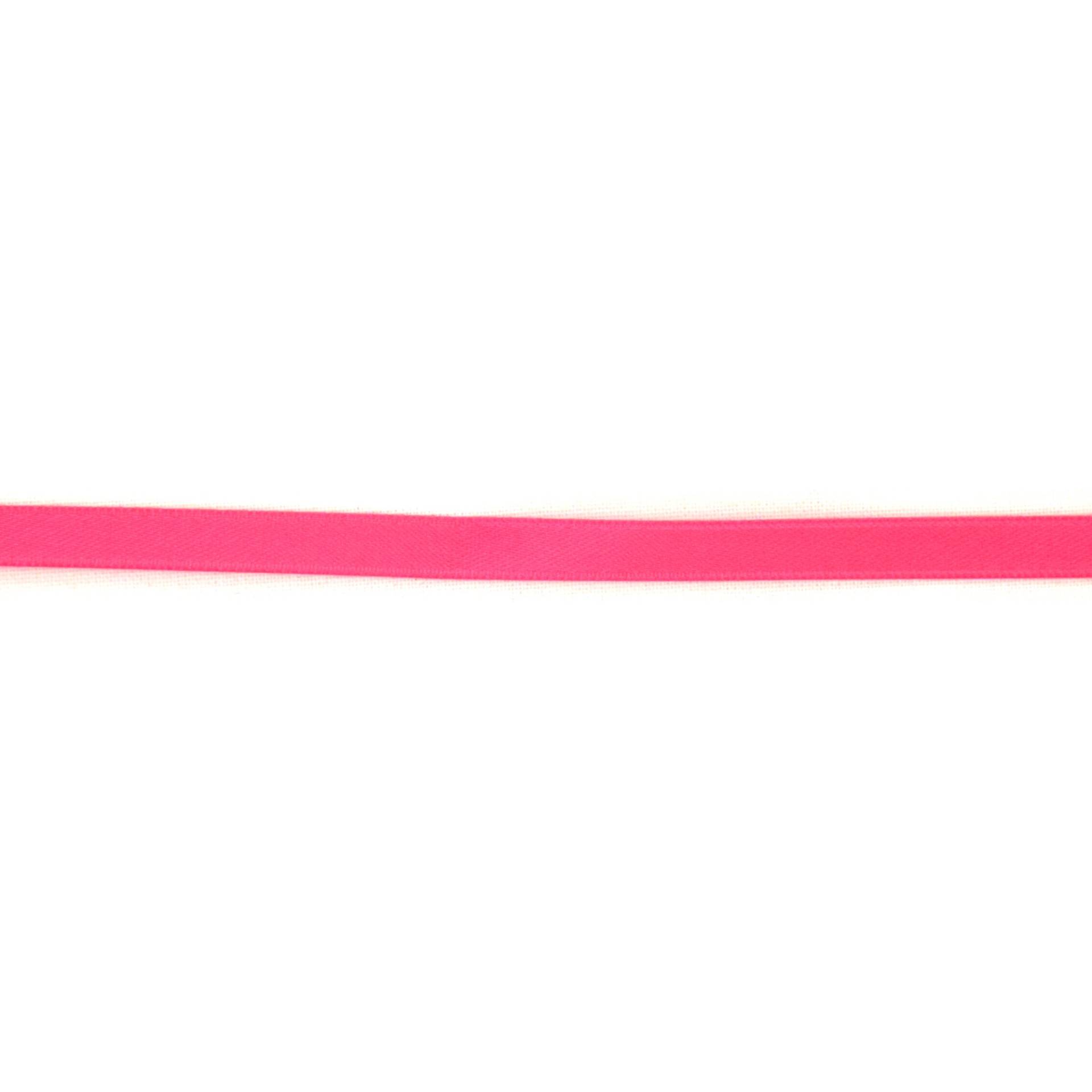 Satinband neonpink (6mm) von Stoffe Hemmers