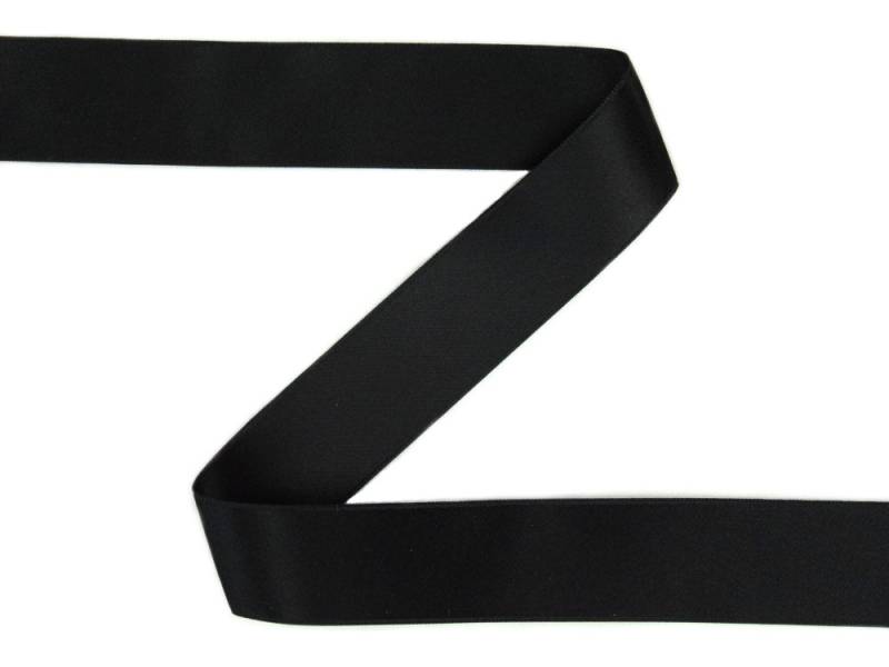 Satinband schwarz (25 mm) von Stoffe Hemmers