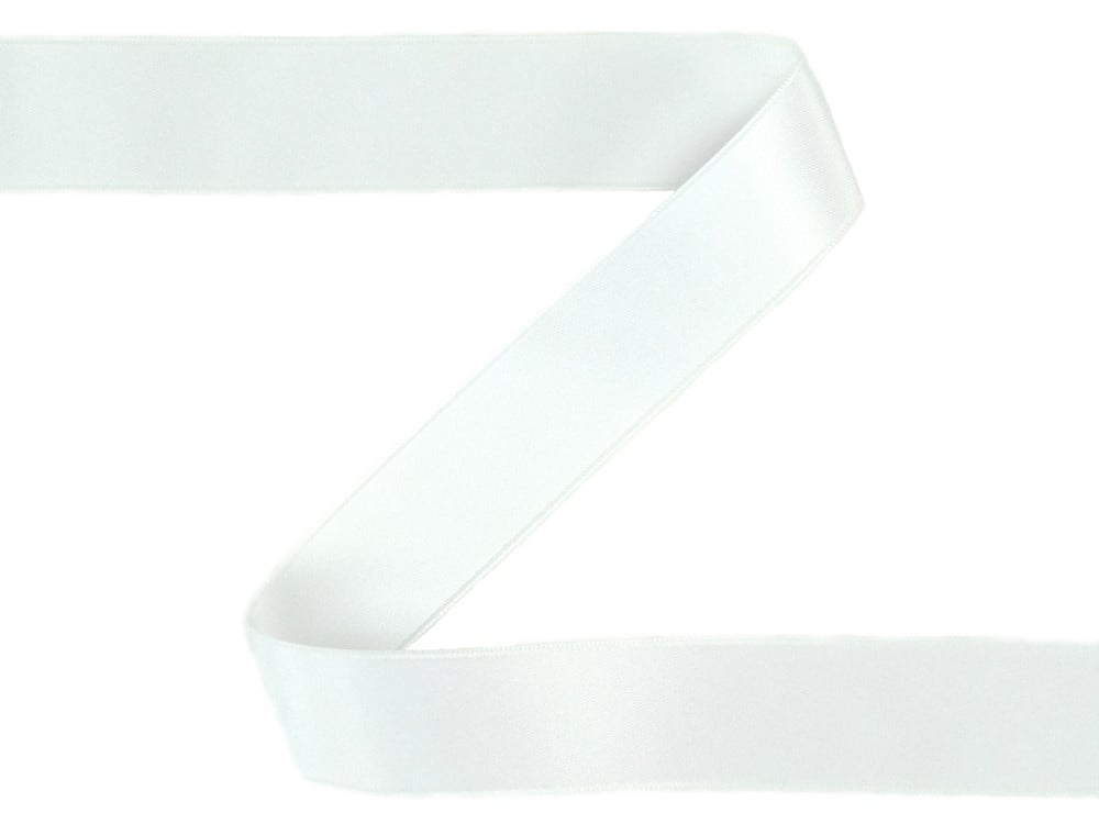 Satinband weiss (40 mm) von Stoffe Hemmers