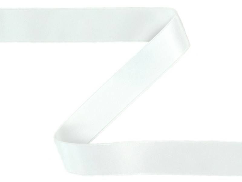 Satinband weiss (6 mm) von Stoffe Hemmers