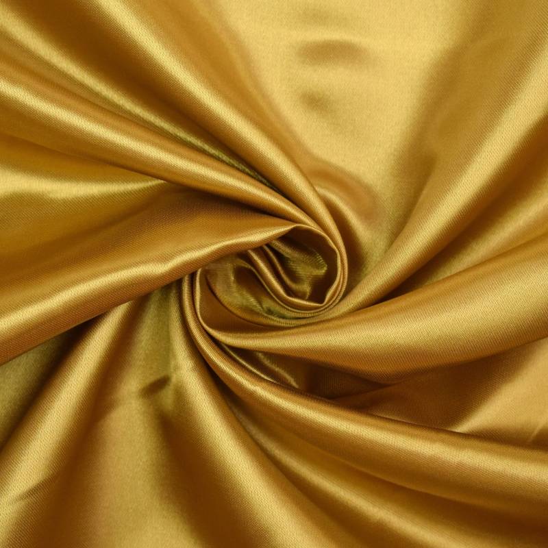 Satinstoff gelbgold von Stoffe Hemmers