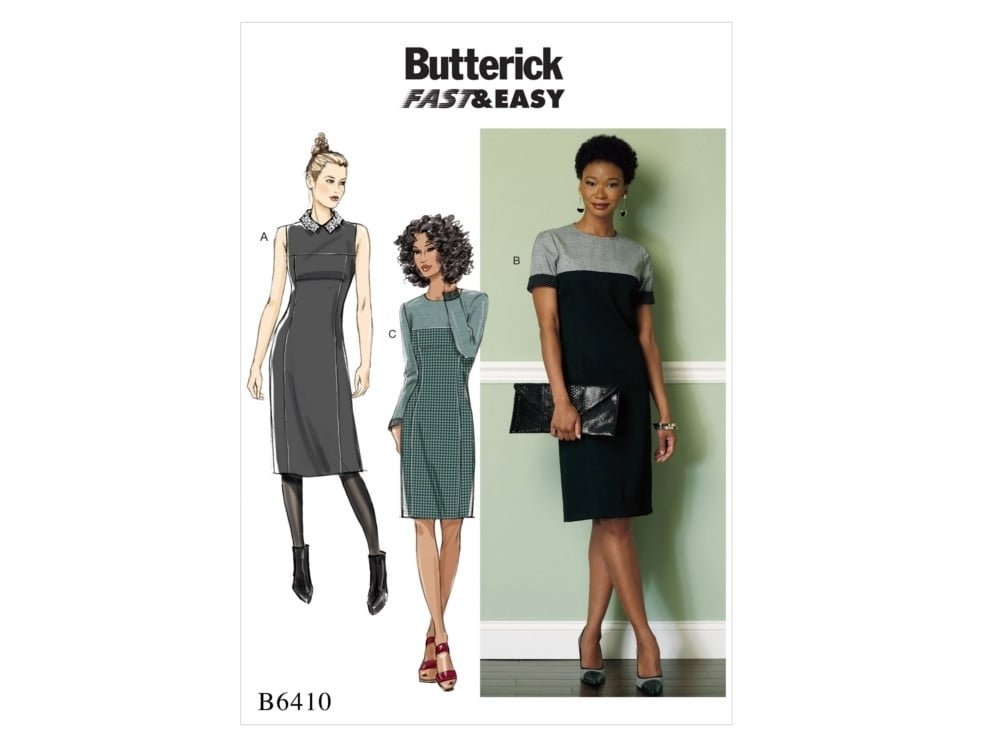 Schnittmuster Butterick 6410  Damenkleid, Gr. 32-40 von Stoffe Hemmers