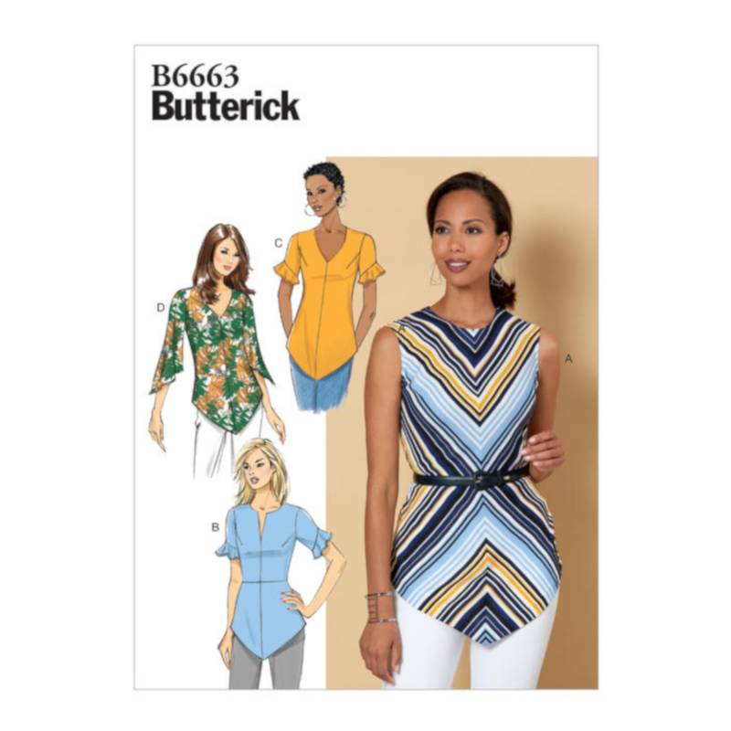 Schnittmuster Butterick 6663 Shirt, Gr. 32-40 von Stoffe Hemmers